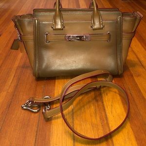 Coach Swagger27 Burnished Glovetanned Leather Handbag 38372 👜